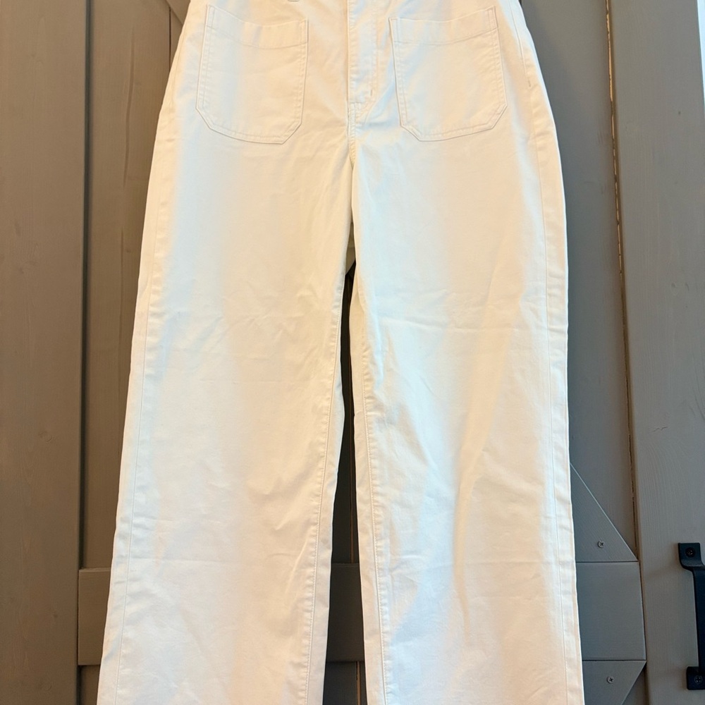 Quince Cream High-Waisted Pants - Picture 3 of 11